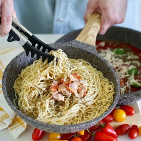 Szczypce kuchenne silikonowe grzebieniowe 25,5 cm