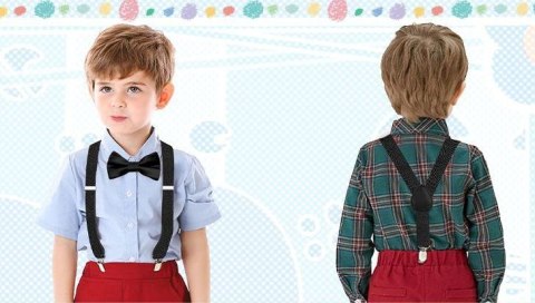 Szelki dla dzieci szerokie mocne klamry eleganckie