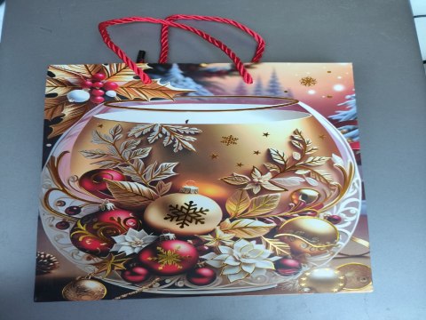 Torebki 12szt. BOŻE NARODZENIE 32 x 26cm