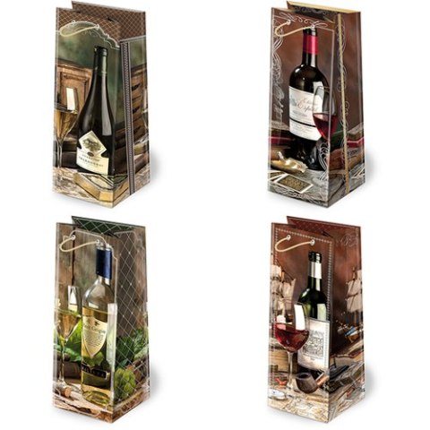 Torebki ozdobne 10szt. AL-2 set 3 Butelka 12 x 36,9 x 11cm