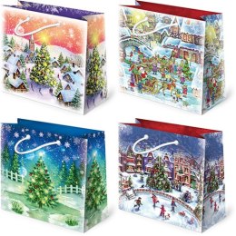 Torebki ozdobne T-6L set S-46 Christmas Night 16 x 15,5 x 7cm