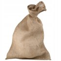 Worek woreczek jutowy dekoracyjny na prezenty kolor naturalny 75 x 70cm