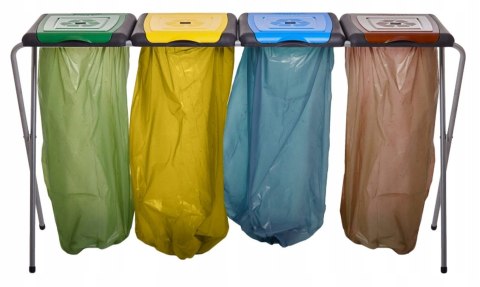 Worki na śmieci do segregacji EXTRA MOCNE 60l a10 4 kolory