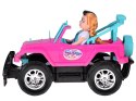 Zdalnie sterowane różowe auto dla lalek + chłopiec i dziewczynka RC0734
