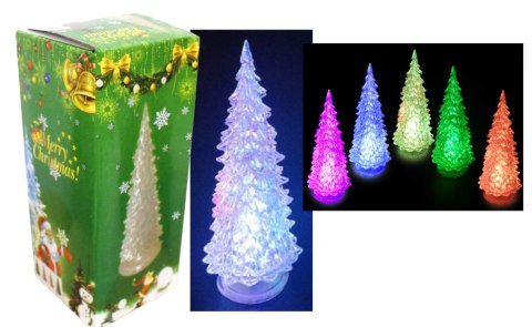 Choinka led z podstawką 14,5 x 5cm multikolor WIL-109