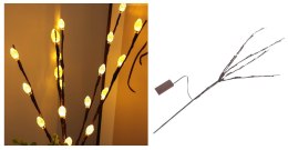 Drzewko na baterie 20led SZYSZKI 70cm biały ciepły XIN-128WW