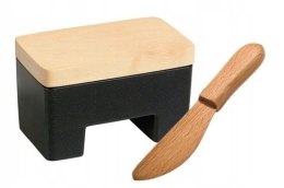 Inteligentna maselniczka + nożyk do masła czarna kosmos