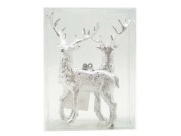 Jeleń plastikowy srebrny 2 szt TG52051