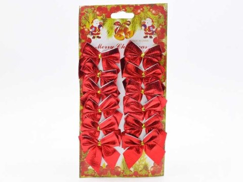 Kokardki 12szt CZERWONE TG59773-3