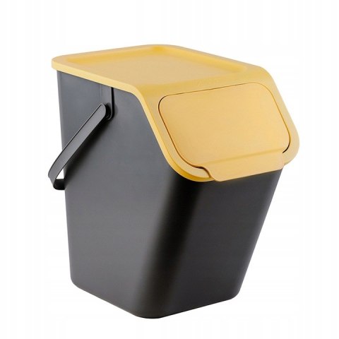 Kosz na śmieci 25l żółty Bini