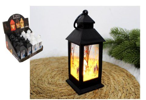 Lampion latarenka świąteczna led 16 x 5,5 cm mix SN55941