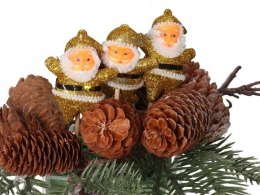 Mikołaj na piku 6szt. brokat TG25975-2