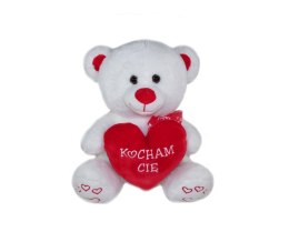 Miś pluszowy z sercem 25cm KOCHAM CIĘ M3593