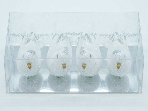 Ptaszki styropianowe 4szt BIAŁE TG59720-1