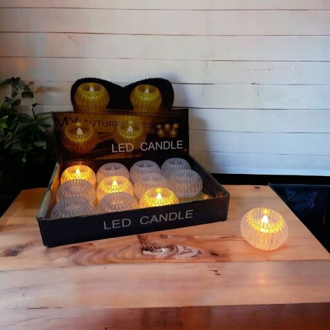 Świeczka led wkład do znicza dekoracja świeca do stroika tealight DYNIA PID0503