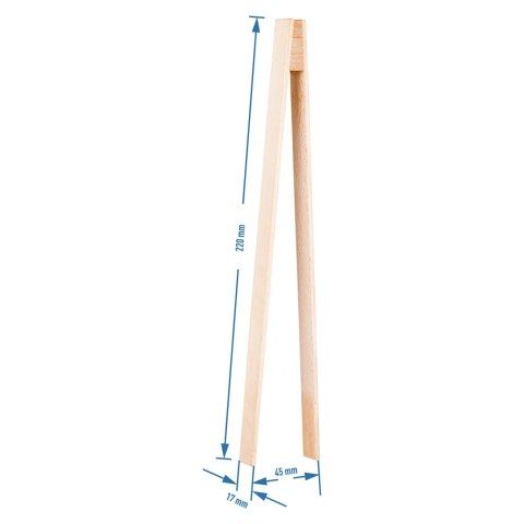 Szczypce drewniane 22 cm 362014