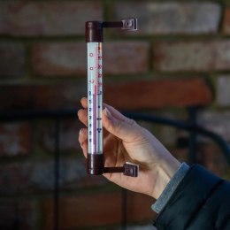 Termometr zewnętrzny brązowy (-50°C do +50°C) 18cm 022207