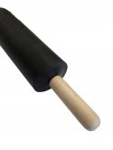 Wałek do ciasta 40cm silikonowy drewniane rączki czarny HANDY