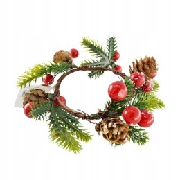 Wianek świąteczny z jarzębiną CV19519
