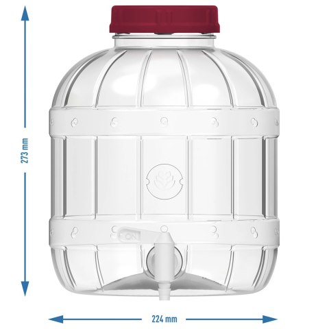 Wielofunkcyjny słoik z kranikiem 8l 602508