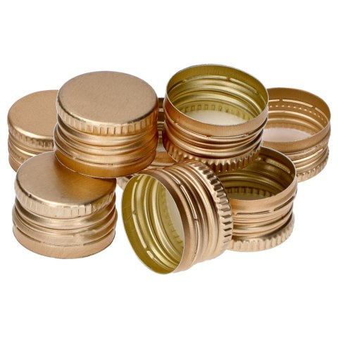 Zakrętka do butelek fi 28/18 - złota - 8 szt. 634003