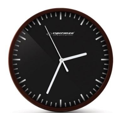 Zegar ścienny czarny BUDAPEST EHC010K