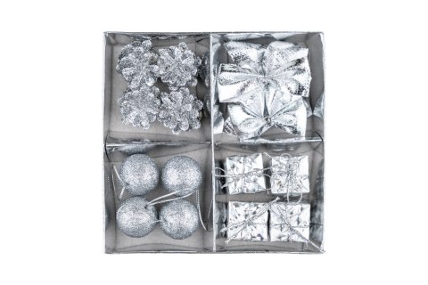 Zestaw świąteczny srebrny, w pudełku | SGD-4732