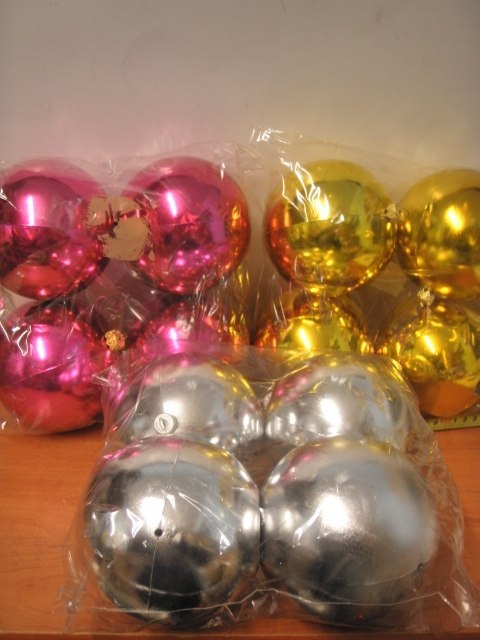 Bombka 12cm 4szt metalizowana 2937