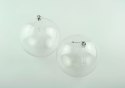 Bombka 2szt. przezroczysta 15cm do zdobienia | XMT-15056