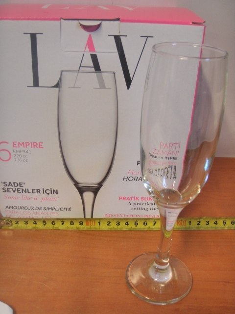 Kieliszki 6szt. do szampana 220ml | EMP541