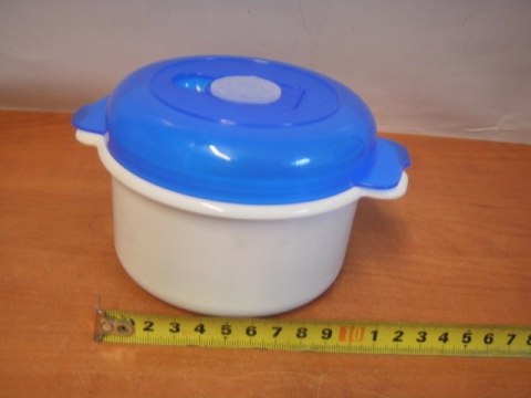 Pojemnik okrągły z pokrywką micro 0,5l | 3106