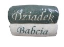 Ręcznik haftowany dla Babci Dziadka 2 szt. 50 x 100 cm