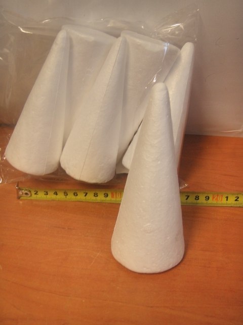 Stożek styropianowy 6szt. | BST-15