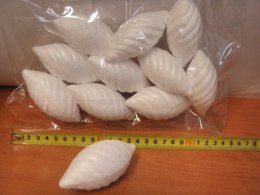 Szyszka długa 8,9cm styropianowa 12szt. | SZ--09