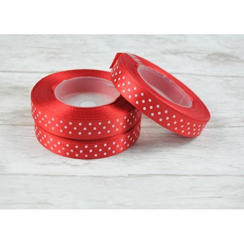 Wstążka kropki 12mm mix kolorów | 2662