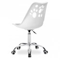 Fotel biurowy Puppy Love obrotowy do biurka, dziecięcy biało szary KO16BSZ
