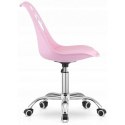 Fotel biurowy Puppy Love obrotowy do biurka, dziecięcy różowy KO16R