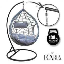 Fotel wiszący huśtawka kokon z poduszkami KR26