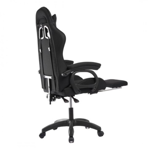 Fotel gamingowy obrotowy z podnóżkiem SNAKE masażer KO33CZ