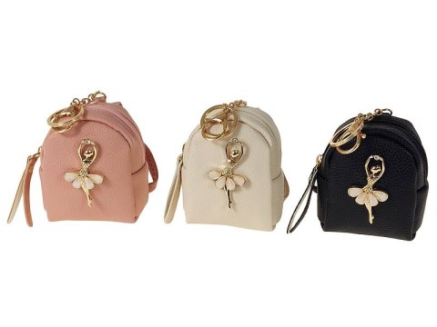 Brelok 12szt. plecak 10 x 8x 4cm zapinany zamkiem błyskawicznym