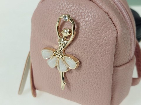 Brelok 12szt. plecak 10 x 8x 4cm zapinany zamkiem błyskawicznym