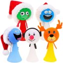 Elf mikołajowy skoczek sprężynka Mikołaj Renifer Bałwan 24szt. | ZA4708