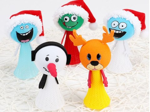 Elf mikołajowy skoczek sprężynka Mikołaj Renifer Bałwan 24szt. | ZA4708