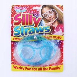 Okulary słomki do picia niebieskie