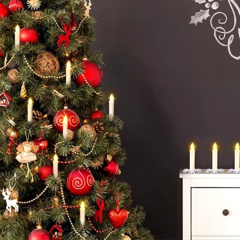 Świeczka led do stroika na choinkę świeca stołowa lampka 6 sztuk PID0855