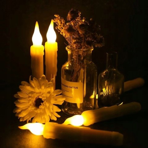 Świeczka led do stroika na choinkę świeca stołowa lampka 6 sztuk PID0855