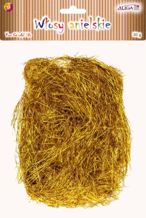 Włosy anielskie w kolorze złotym 30g WLO-2189