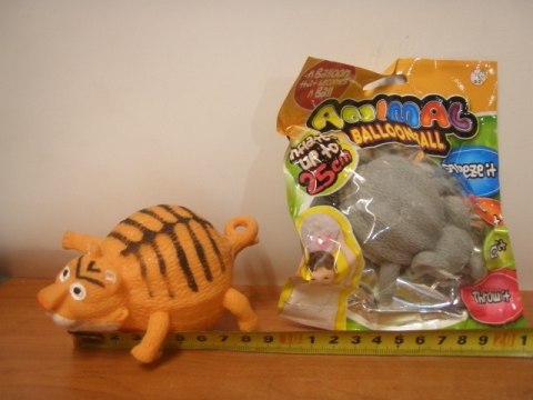 Piłko -balon zwierzęta do pompowania 25cm 4rodz