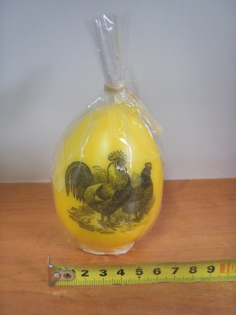 Świeca jajko VINTAGE KOGUT 047647