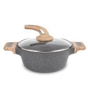 Garnek granitowy typu stone z pokrywką Konighoffer Fegato 2,2l